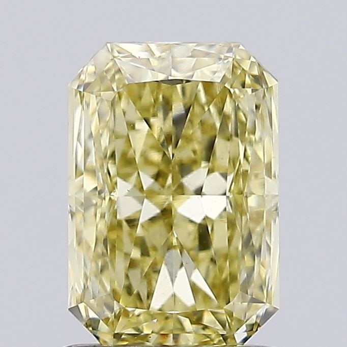 Loose Diamond - RADIANT 1.5ct Fancy Intense Yellow VS1: Loose Diamond - RADIANT 1.5ct Fancy Intense Yellow VS1 Source: This is a real non-mined Diamond that has been grown in a lab Shape: RADIANT Carats: 1.5 Color: Fancy Intense Yellow Certification: NONE