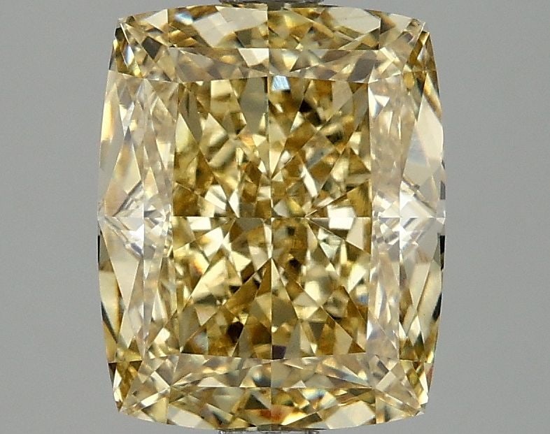 Loose Diamond - CUSHION MODIFIED 3.1ct Fancy Intense Yellow VS1: Loose Diamond - CUSHION MODIFIED 3.1ct Fancy Intense Yellow VS1 Source: This is a real non-mined Diamond that has been grown in a lab Shape: CUSHION MODIFIED Carats: 3.1 Color: Fancy Intense Yellow Ce