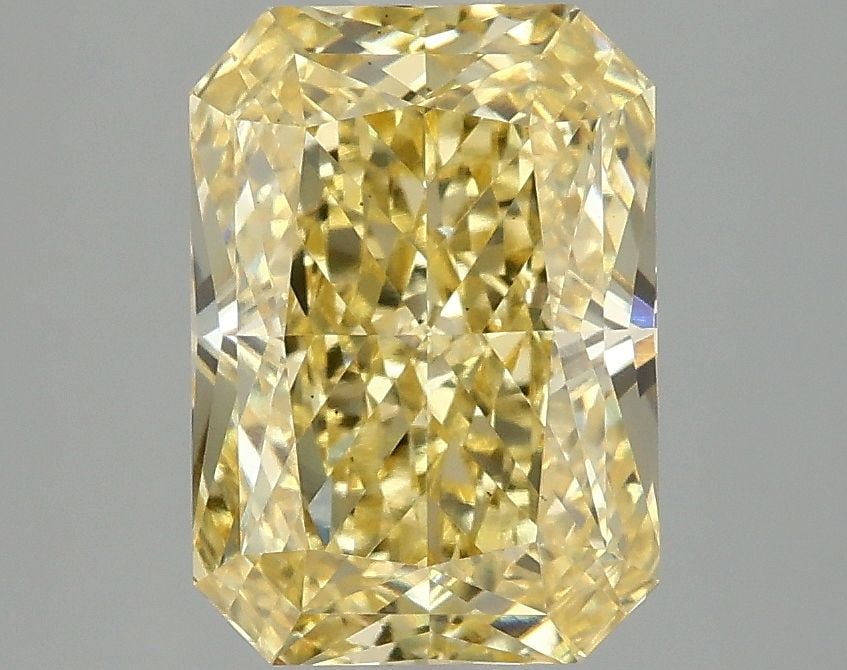 Loose Diamond - RADIANT 3.09ct Fancy Vivid Yellow VS1: Loose Diamond - RADIANT 3.09ct Fancy Vivid Yellow VS1 Source: This is a real non-mined Diamond that has been grown in a lab Shape: RADIANT Carats: 3.09 Color: Fancy Vivid Yellow Certification: IGI Vid