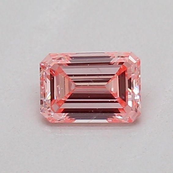 Loose Diamond - EMERALD 0.23ct Fancy Pink SI1: Loose Diamond - EMERALD 0.23ct Fancy Pink SI1 Source: This is a real non-mined Diamond that has been grown in a lab Shape: EMERALD Carats: 0.23 Color: Fancy Pink Certification: IGI The Diamond Depot G