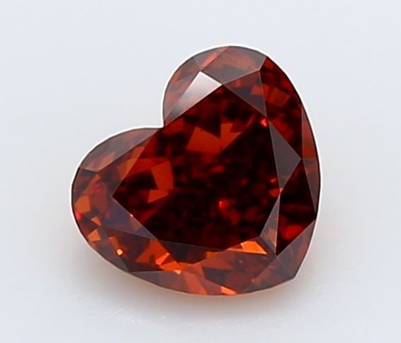 Loose Diamond - HEART 0.5ct Fancy Deep Orange VS1: Loose Diamond - HEART 0.5ct Fancy Deep Orange VS1 Source: This is a real non-mined Diamond that has been grown in a lab Shape: HEART Carats: 0.5 Color: Fancy Deep Orange Certification: IGI Video: