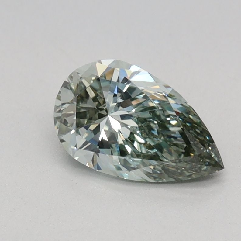 Loose Diamond - PEAR 0.53ct Fancy Intense Green VS1: Loose Diamond - PEAR 0.53ct Fancy Intense Green VS1 Source: This is a real non-mined Diamond that has been grown in a lab Shape: PEAR Carats: 0.53 Color: Fancy Intense Green Certification: IGI Video: