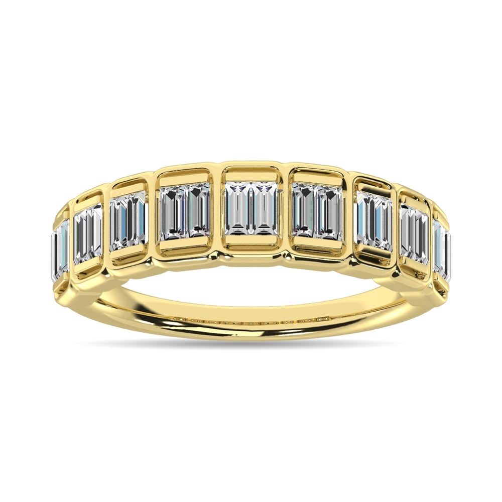 Diamond 1/3 Ct.Tw. Baguette Fashion Ring in 14K Yellow Gold: Diamond 1/3 Ct.Tw. Baguette Fashion Ring in 14K Yellow Gold 14k Yellow Gold Stone Color: G-h Stone Clarity: I1 This item may take 2-5 weeks for shipping. The Diamond Depot Guarantee: All items in this