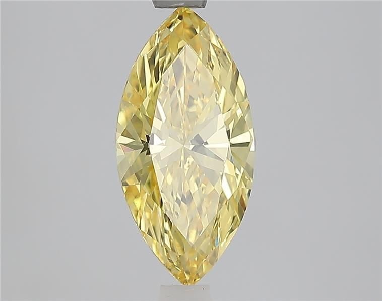 Loose Diamond - MARQUISE 1.59ct Fancy Intense Yellow VVS2: Loose Diamond - MARQUISE 1.59ct Fancy Intense Yellow VVS2 Source: This is a real non-mined Diamond that has been grown in a lab Shape: MARQUISE Carats: 1.59 Color: Fancy Intense Yellow Certification: