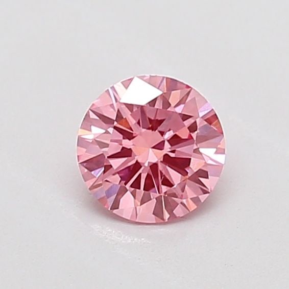 Loose Diamond - ROUND 0.41ct Fancy Vivid Pink VS2: Loose Diamond - ROUND 0.41ct Fancy Vivid Pink VS2 Source: This is a real non-mined Diamond that has been grown in a lab Shape: ROUND Carats: 0.41 Color: Fancy Vivid Pink Certification: NONE The