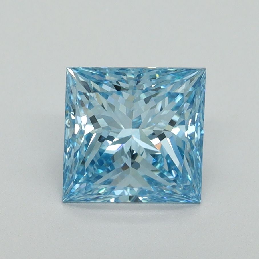 Loose Diamond - PRINCESS 1.52ct Fancy Vivid Blue VS1: Loose Diamond - PRINCESS 1.52ct Fancy Vivid Blue VS1 Source: This is a real non-mined Diamond that has been grown in a lab Shape: PRINCESS Carats: 1.52 Color: Fancy Vivid Blue Certification: IGI