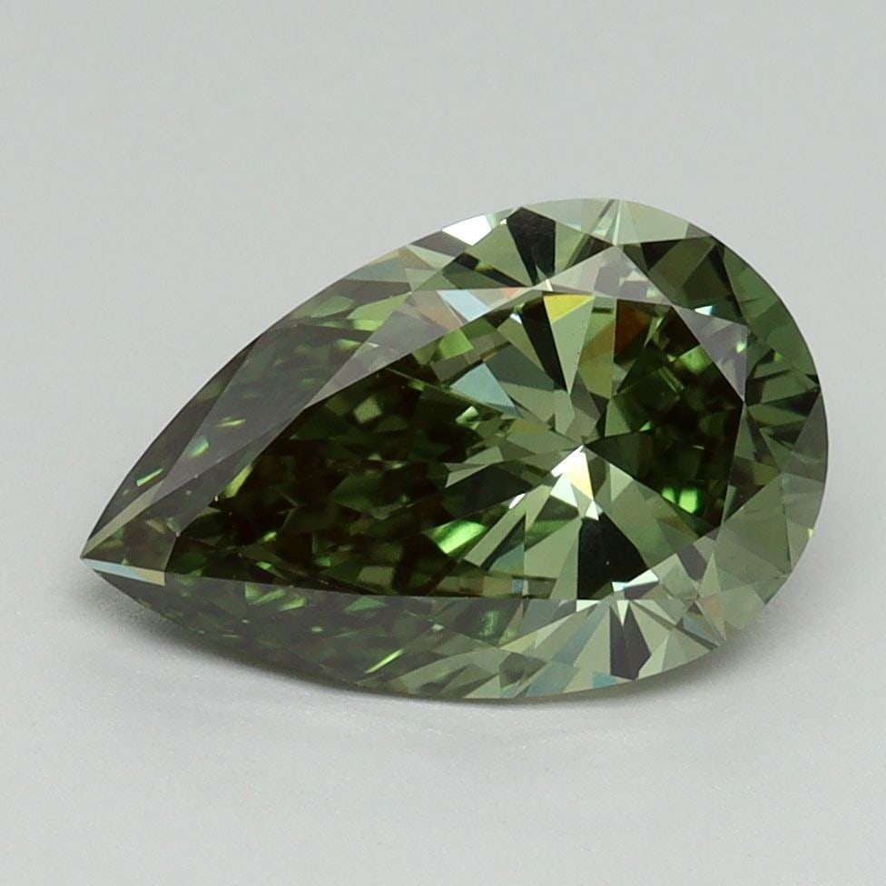 Loose Diamond - PEAR 2.0ct Fancy Vivid Green VS1: Loose Diamond - PEAR 2.0ct Fancy Vivid Green VS1 Source: This is a real non-mined Diamond that has been grown in a lab Shape: PEAR Carats: 2.0 Color: Fancy Vivid Green Certification: IGI Video: