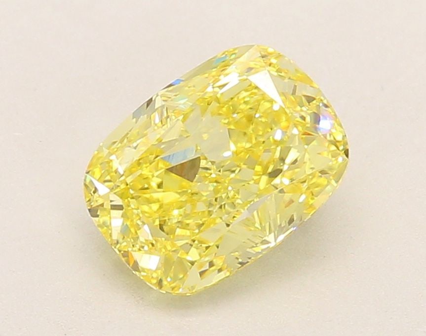 Loose Diamond - CUSHION MODIFIED 2.07ct Fancy Intense Yellow VVS2: Loose Diamond - CUSHION MODIFIED 2.07ct Fancy Intense Yellow VVS2 Source: This is a real non-mined Diamond that has been grown in a lab Shape: CUSHION MODIFIED Carats: 2.07 Color: Fancy Intense Yellow