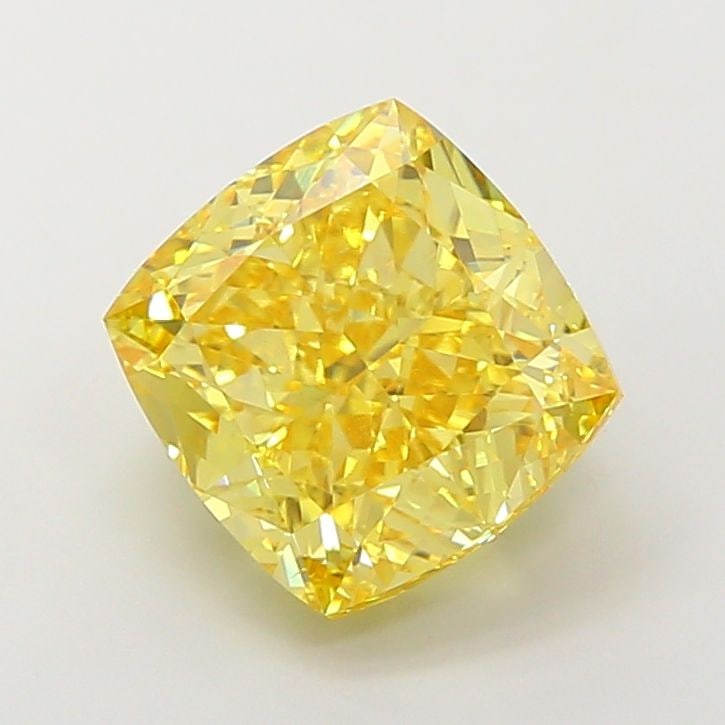 Loose Diamond - CUSHION MODIFIED 7.03ct Fancy Vivid Yellow VS1: Loose Diamond - CUSHION MODIFIED 7.03ct Fancy Vivid Yellow VS1 Source: This is a real non-mined Diamond that has been grown in a lab Shape: CUSHION MODIFIED Carats: 7.03 Color: Fancy Vivid Yellow Cert