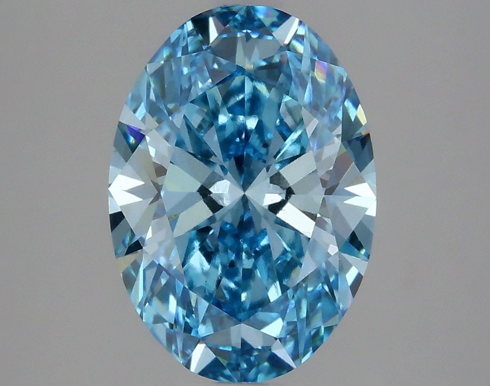 Loose Diamond - OVAL 2.61ct Fancy Vivid Blue VS1 (1 of 1)