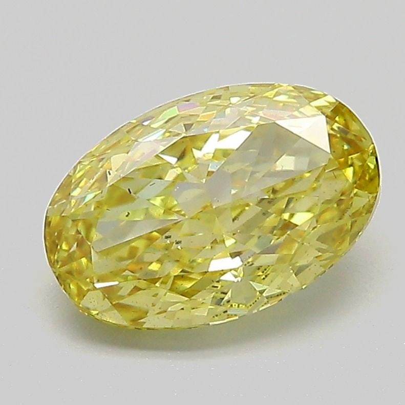 Loose Diamond - OVAL 2.0ct Fancy Intense Yellow SI1: Loose Diamond - OVAL 2.0ct Fancy Intense Yellow SI1 Source: This is a real non-mined Diamond that has been grown in a lab Shape: OVAL Carats: 2.0 Color: Fancy Intense Yellow Certification: IGI Video: