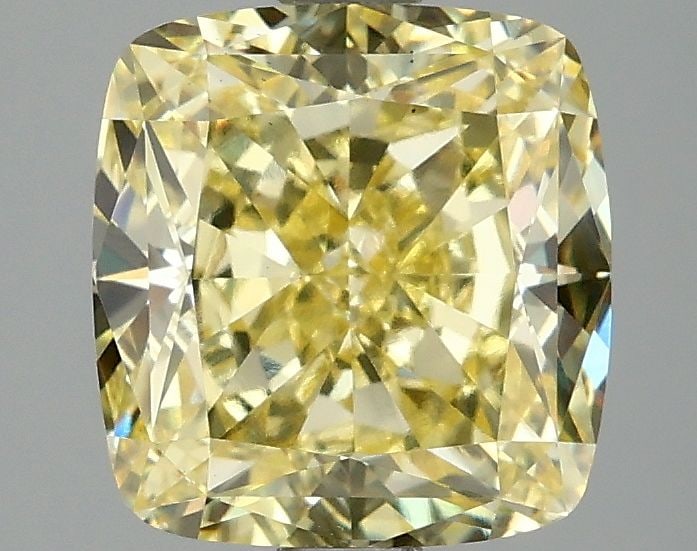 Loose Diamond - CUSHION MODIFIED 3.08ct Fancy Intense Yellow VS1: Loose Diamond - CUSHION MODIFIED 3.08ct Fancy Intense Yellow VS1 Source: This is a real non-mined Diamond that has been grown in a lab Shape: CUSHION MODIFIED Carats: 3.08 Color: Fancy Intense Yellow