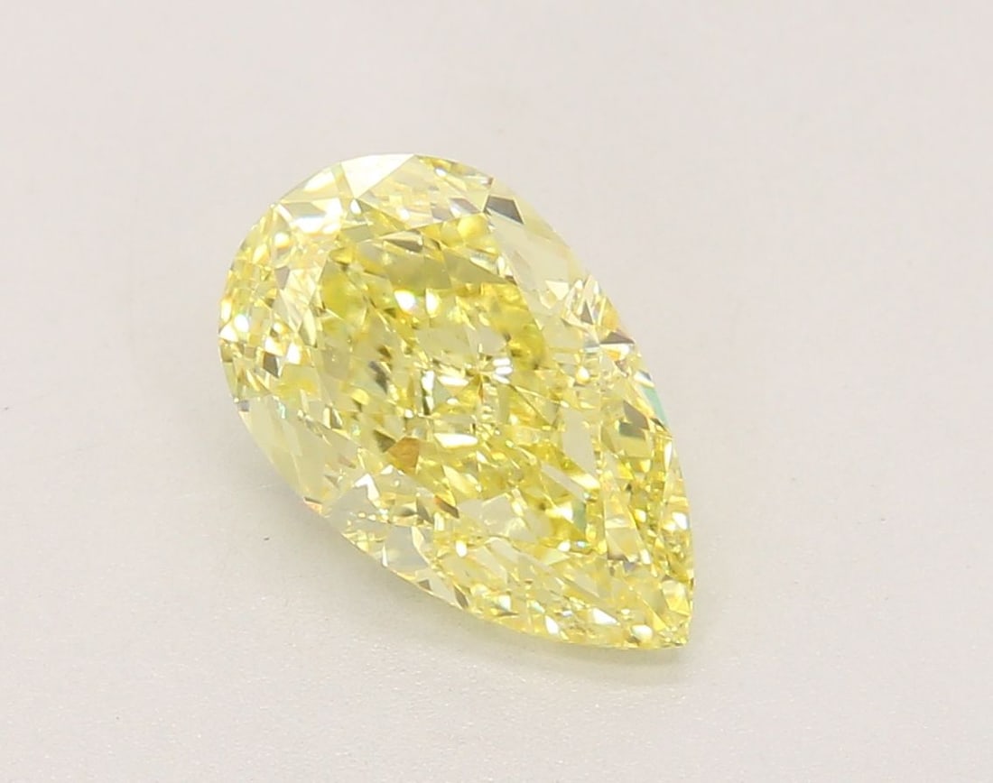 Loose Diamond - PEAR 2.1ct Fancy Intense Yellow VVS2: Loose Diamond - PEAR 2.1ct Fancy Intense Yellow VVS2 Source: This is a real non-mined Diamond that has been grown in a lab Shape: PEAR Carats: 2.1 Color: Fancy Intense Yellow Certification: IGI Video: