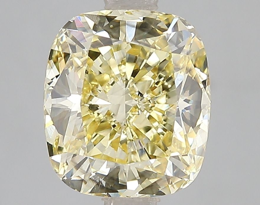 Loose Diamond - CUSHION BRILLIANT 3.1ct Fancy Intense Yellow SI1: Loose Diamond - CUSHION BRILLIANT 3.1ct Fancy Intense Yellow SI1 Source: This is a real non-mined Diamond that has been grown in a lab Shape: CUSHION BRILLIANT Carats: 3.1 Color: Fancy Intense Yellow