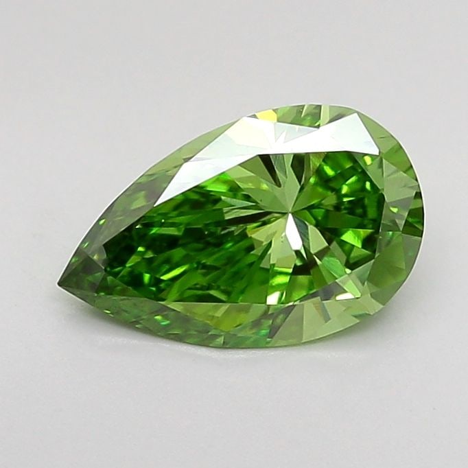 Loose Diamond - PEAR 0.99ct Fancy Vivid Green VS1: Loose Diamond - PEAR 0.99ct Fancy Vivid Green VS1 Source: This is a real non-mined Diamond that has been grown in a lab Shape: PEAR Carats: 0.99 Color: Fancy Vivid Green Certification: IGI Video: