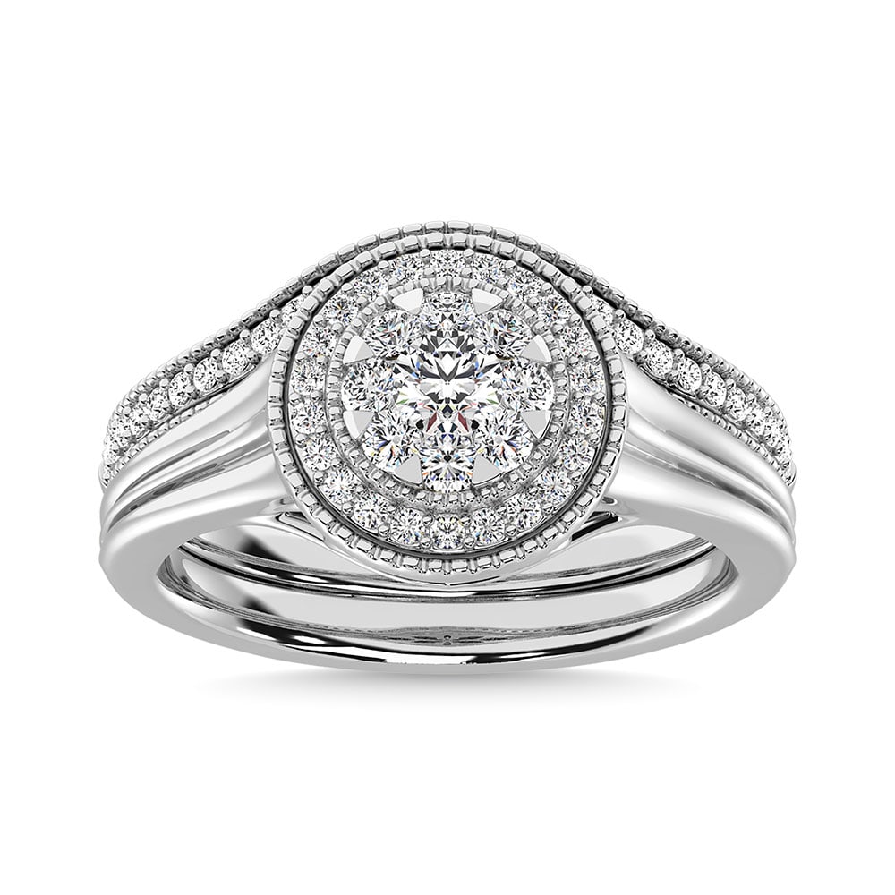 Diamond 3/4 Ct.Tw. Mens Fashion Ring Ring in 14K White Gold: Diamond 3/4 Ct.Tw. Mens Fashion Ring Ring in 14K White Gold 14k White Gold Stone Color: G-h Stone Clarity: Si2 This item may take 2-5 weeks for shipping. The Diamond Depot Guarantee: All items in this