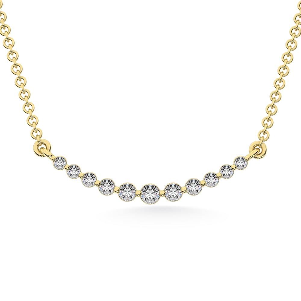14K Yellow Gold 1/4 Ct.Tw. Diamond Necklace: 14K Yellow Gold 1/4 Ct.Tw. Diamond Necklace 14k Yellow Gold Stone Color: G-h Stone Clarity: I1 This item may take 2-5 weeks for shipping. The Diamond Depot Guarantee: All items in this auction are gua