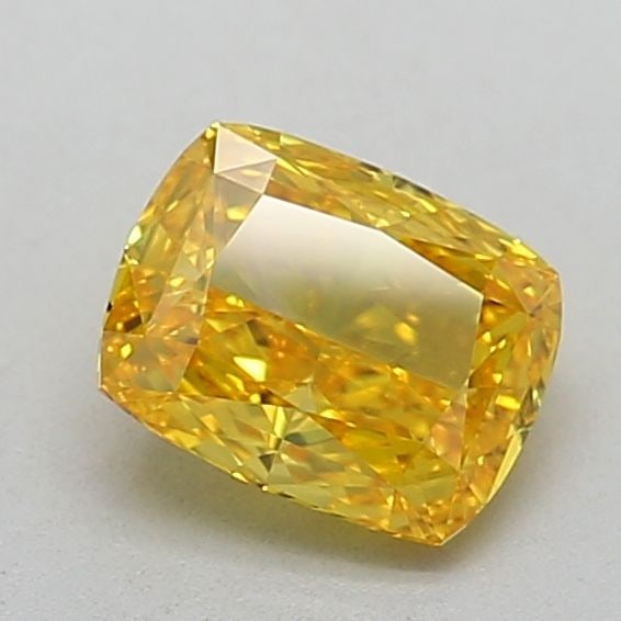 Loose Diamond - CUSHION MODIFIED 0.74ct Fancy Vivid Yellow VVS1: Loose Diamond - CUSHION MODIFIED 0.74ct Fancy Vivid Yellow VVS1 Source: This is a real non-mined Diamond that has been grown in a lab Shape: CUSHION MODIFIED Carats: 0.74 Color: Fancy Vivid Yellow Cer