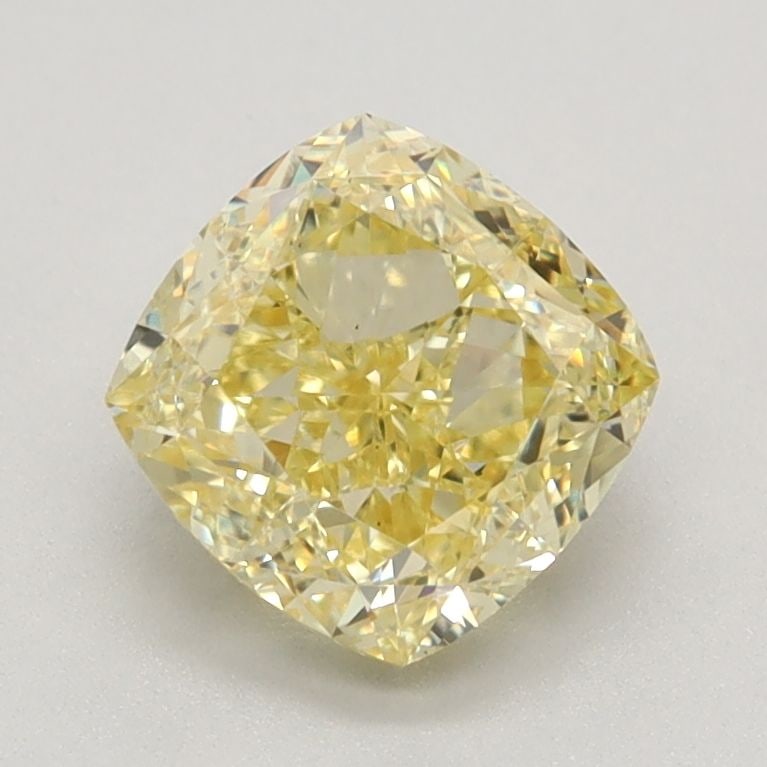 Loose Diamond - CUSHION MODIFIED 1.38ct Fancy Intense Yellow VS2: Loose Diamond - CUSHION MODIFIED 1.38ct Fancy Intense Yellow VS2 Source: This is a real non-mined Diamond that has been grown in a lab Shape: CUSHION MODIFIED Carats: 1.38 Color: Fancy Intense Yellow