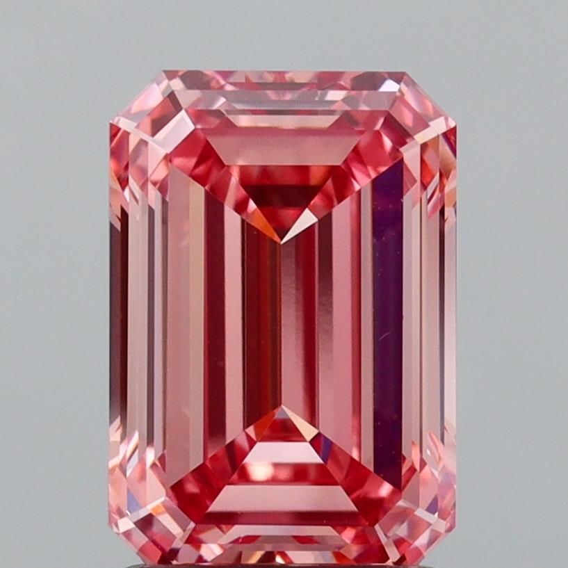 Loose Diamond - EMERALD 1.88ct Fancy Vivid Pink VVS2: Loose Diamond - EMERALD 1.88ct Fancy Vivid Pink VVS2 Source: This is a real non-mined Diamond that has been grown in a lab Shape: EMERALD Carats: 1.88 Color: Fancy Vivid Pink Certification: IGI Video: