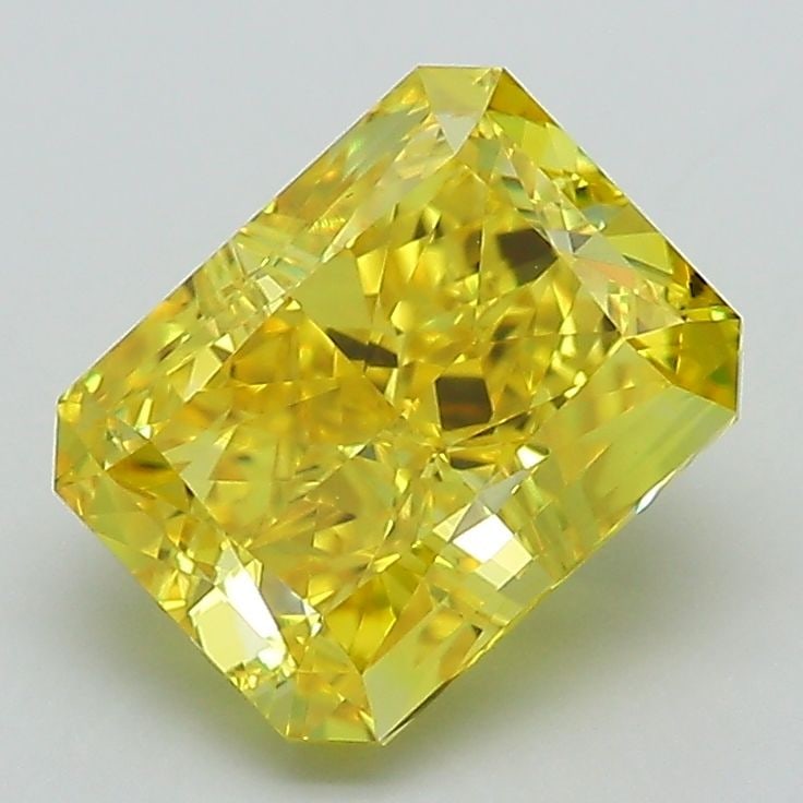 Loose Diamond - RADIANT 2.32ct Fancy Vivid Yellow VS1: Loose Diamond - RADIANT 2.32ct Fancy Vivid Yellow VS1 Source: This is a real non-mined Diamond that has been grown in a lab Shape: RADIANT Carats: 2.32 Color: Fancy Vivid Yellow Certification: IGI Vid