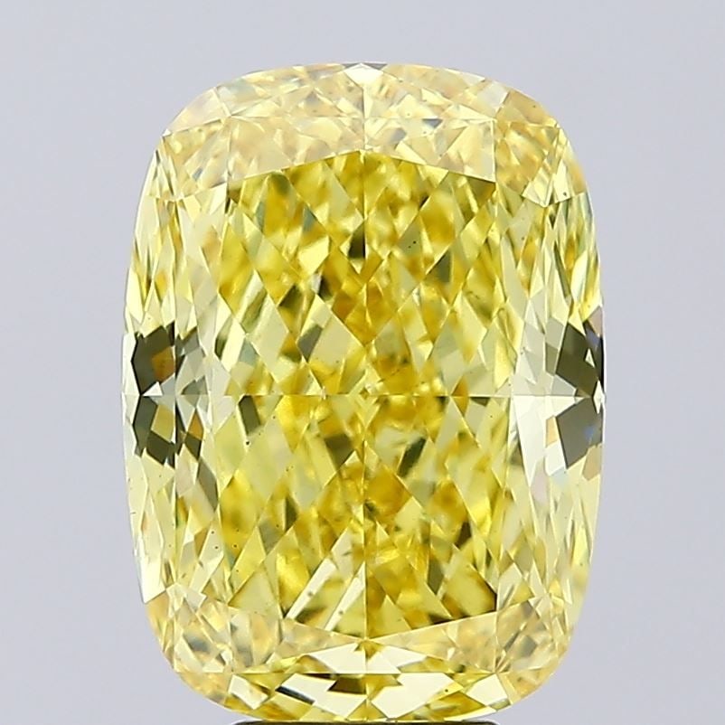 Loose Diamond - CUSHION MODIFIED 6.85ct Fancy Vivid Yellow VS2: Loose Diamond - CUSHION MODIFIED 6.85ct Fancy Vivid Yellow VS2 Source: This is a real non-mined Diamond that has been grown in a lab Shape: CUSHION MODIFIED Carats: 6.85 Color: Fancy Vivid Yellow Cert