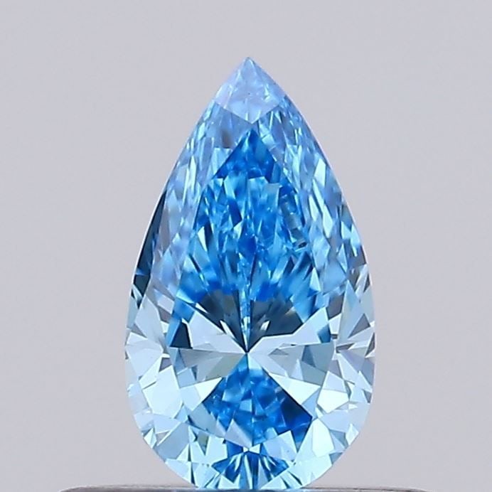 Loose Diamond - PEAR 0.28ct Fancy Vivid Blue VVS2: Loose Diamond - PEAR 0.28ct Fancy Vivid Blue VVS2 Source: This is a real non-mined Diamond that has been grown in a lab Shape: PEAR Carats: 0.28 Color: Fancy Vivid Blue Certification: NONE Video: