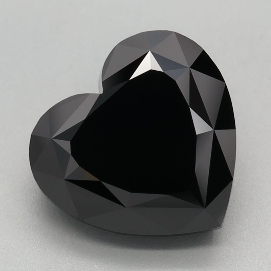 Loose Diamond - HEART 3.13ct Fancy Black: Loose Diamond - HEART 3.13ct Fancy Black Source: This is a real non-mined Diamond that has been grown in a lab Shape: HEART Carats: 3.13 Color: Fancy Black Certification: IGI Video: