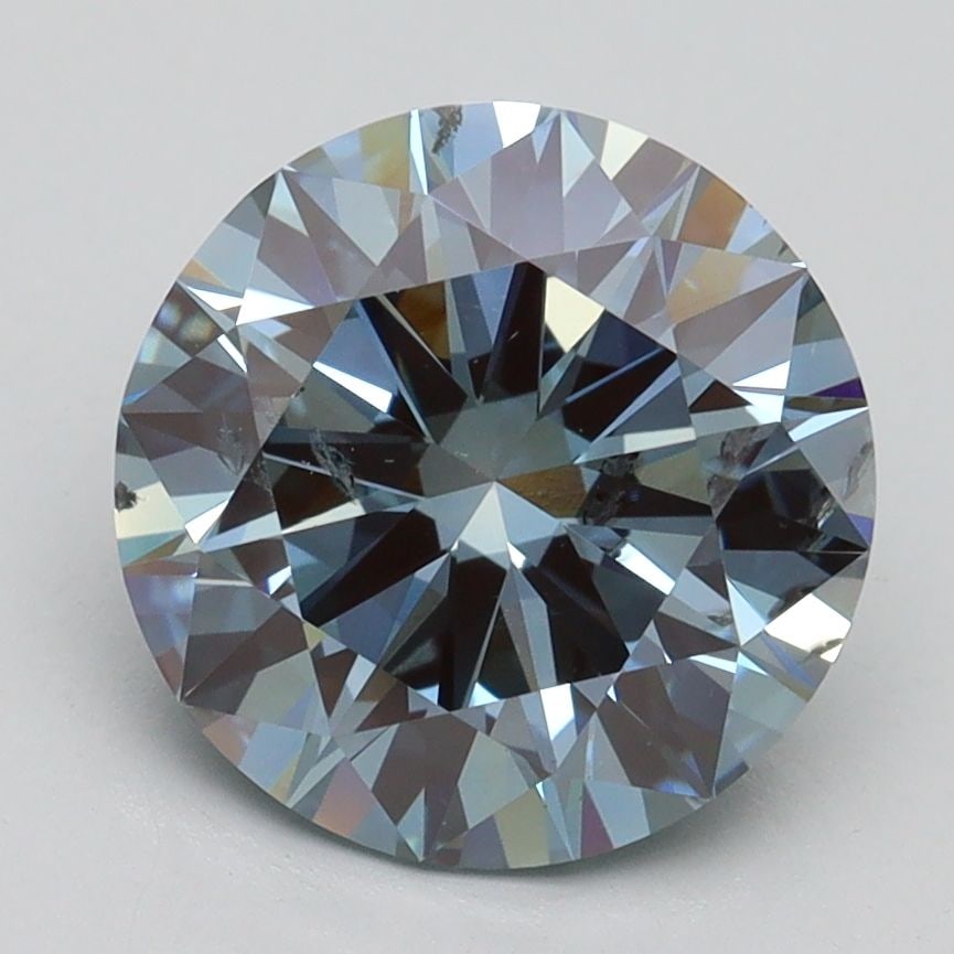 Ideal Loose Diamond - ROUND 2.86ct Fancy Intense Blue SI2: Ideal Loose Diamond - ROUND 2.86ct Fancy Intense Blue SI2 Source: This is a real non-mined Diamond that has been grown in a lab Shape: ROUND Carats: 2.86 Color: Fancy Intense Blue Certification: IGI V