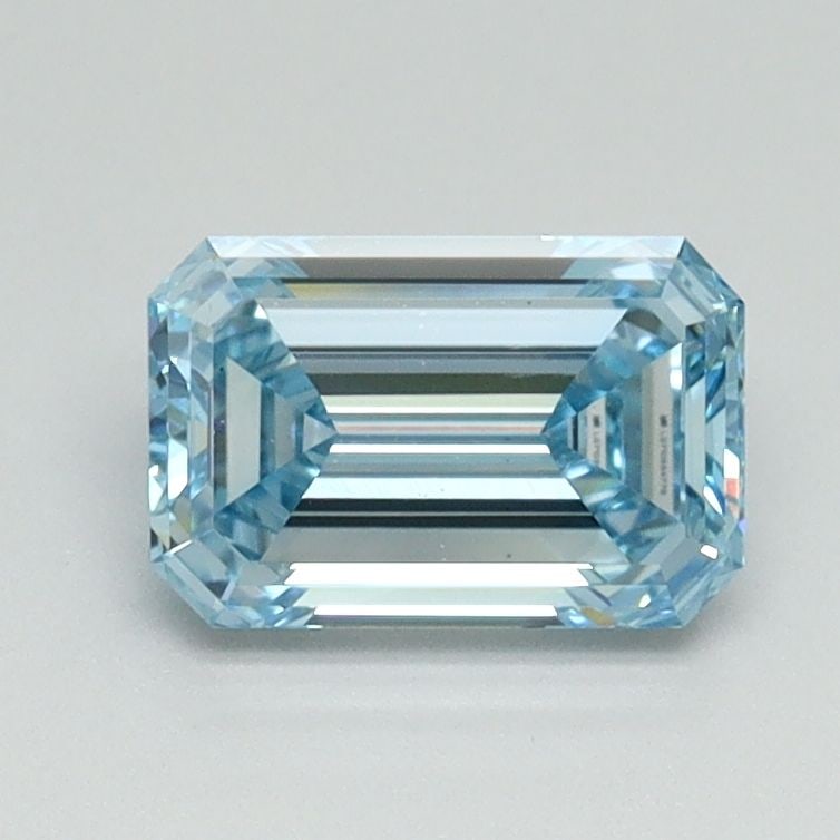 Loose Diamond - EMERALD 1.01ct Fancy Vivid Blue VS1: Loose Diamond - EMERALD 1.01ct Fancy Vivid Blue VS1 Source: This is a real non-mined Diamond that has been grown in a lab Shape: EMERALD Carats: 1.01 Color: Fancy Vivid Blue Certification: IGI Video: