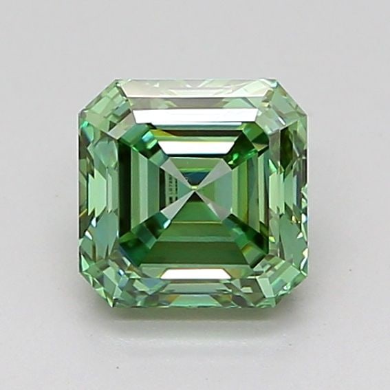 Loose Diamond - ASSCHER 1.05ct Fancy Vivid Green VVS2: Loose Diamond - ASSCHER 1.05ct Fancy Vivid Green VVS2 Source: This is a real non-mined Diamond that has been grown in a lab Shape: ASSCHER Carats: 1.05 Color: Fancy Vivid Green Certification: IGI Vide
