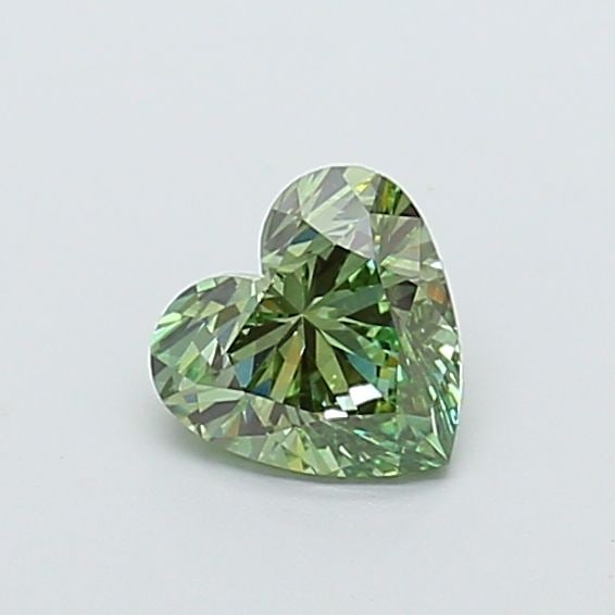 Loose Diamond - HEART 1.0ct Fancy Vivid Green VS2: Loose Diamond - HEART 1.0ct Fancy Vivid Green VS2 Source: This is a real non-mined Diamond that has been grown in a lab Shape: HEART Carats: 1.0 Color: Fancy Vivid Green Certification: IGI Video:
