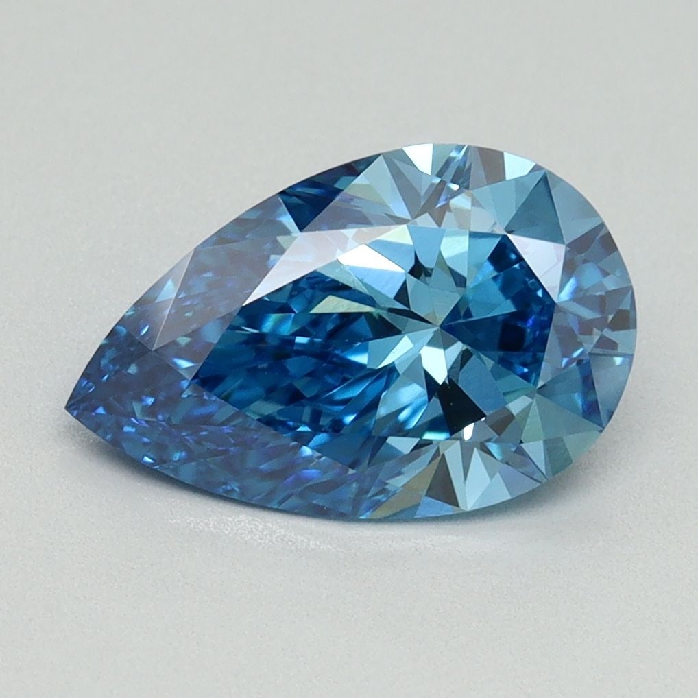 Loose Diamond - PEAR 2.01ct Fancy Vivid Blue VVS2: Loose Diamond - PEAR 2.01ct Fancy Vivid Blue VVS2 Source: This is a real non-mined Diamond that has been grown in a lab Shape: PEAR Carats: 2.01 Color: Fancy Vivid Blue Certification: IGI Video: