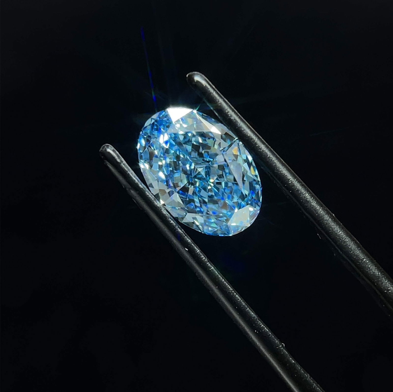 Loose Diamond - OVAL 2.06ct Fancy Vivid Blue VS1 (1 of 1)