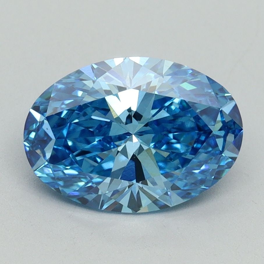 Loose Diamond - OVAL 2.02ct Fancy Vivid Blue VS1: Loose Diamond - OVAL 2.02ct Fancy Vivid Blue VS1 Source: This is a real non-mined Diamond that has been grown in a lab Shape: OVAL Carats: 2.02 Color: Fancy Vivid Blue Certification: IGI Video: