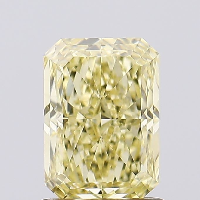 Loose Diamond - RADIANT 1.36ct Fancy Intense Yellow VVS2: Loose Diamond - RADIANT 1.36ct Fancy Intense Yellow VVS2 Source: This is a real non-mined Diamond that has been grown in a lab Shape: RADIANT Carats: 1.36 Color: Fancy Intense Yellow Certification: IG