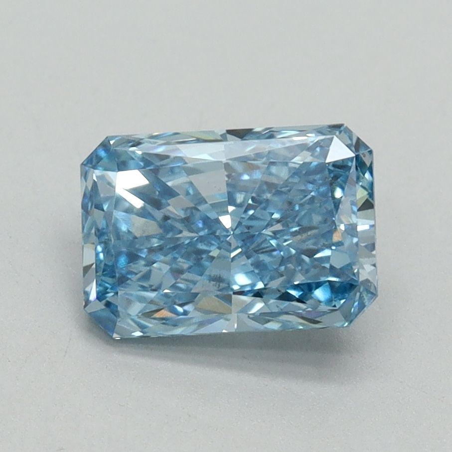 Loose Diamond - RADIANT 1.32ct Fancy Vivid Blue VS2: Loose Diamond - RADIANT 1.32ct Fancy Vivid Blue VS2 Source: This is a real non-mined Diamond that has been grown in a lab Shape: RADIANT Carats: 1.32 Color: Fancy Vivid Blue Certification: IGI Video: