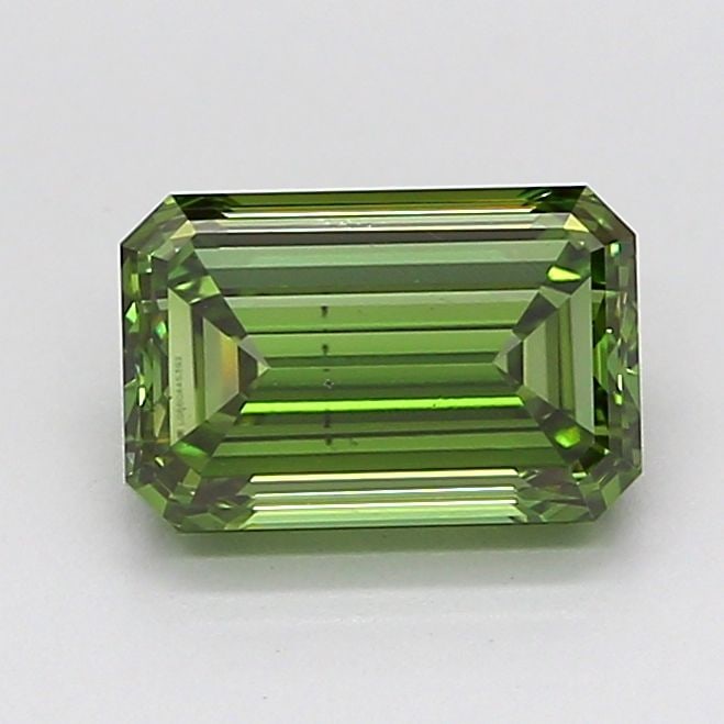 Loose Diamond - EMERALD 1.5ct Fancy Vivid Green VS1 (1 of 1)