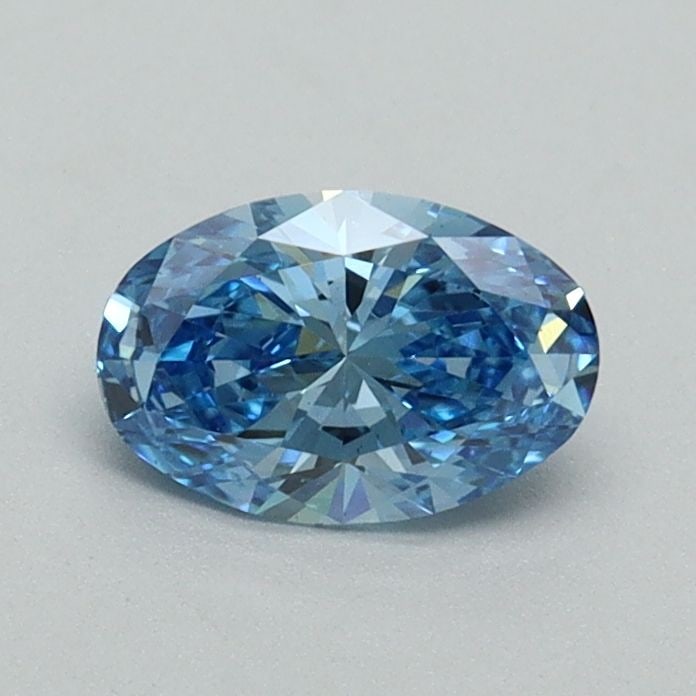 Loose Diamond - OVAL 0.53ct Fancy Vivid Blue VS2: Loose Diamond - OVAL 0.53ct Fancy Vivid Blue VS2 Source: This is a real non-mined Diamond that has been grown in a lab Shape: OVAL Carats: 0.53 Color: Fancy Vivid Blue Certification: IGI Video: