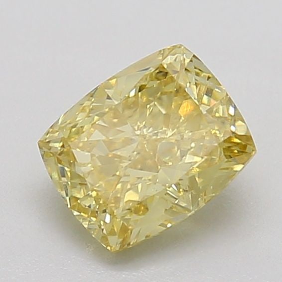 Loose Diamond - CUSHION BRILLIANT 1.01ct Fancy Vivid Yellow VS1: Loose Diamond - CUSHION BRILLIANT 1.01ct Fancy Vivid Yellow VS1 Source: This is a real non-mined Diamond that has been grown in a lab Shape: CUSHION BRILLIANT Carats: 1.01 Color: Fancy Vivid Yellow Ce