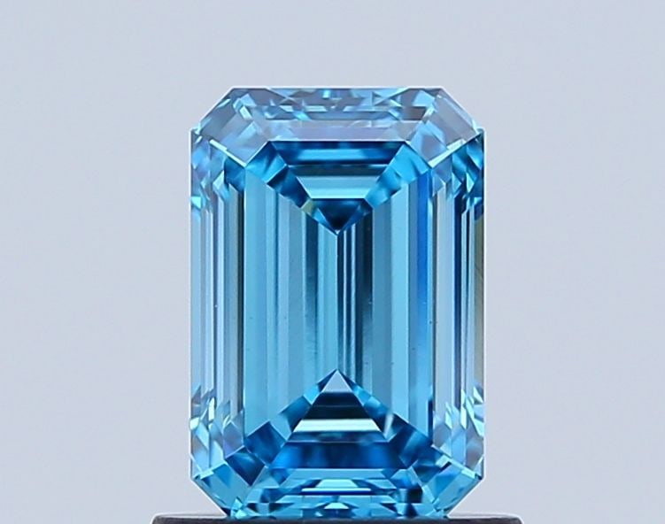 Loose Diamond - EMERALD 1.05ct Fancy Vivid Blue VVS2: Loose Diamond - EMERALD 1.05ct Fancy Vivid Blue VVS2 Source: This is a real non-mined Diamond that has been grown in a lab Shape: EMERALD Carats: 1.05 Color: Fancy Vivid Blue Certification: IGI Video: