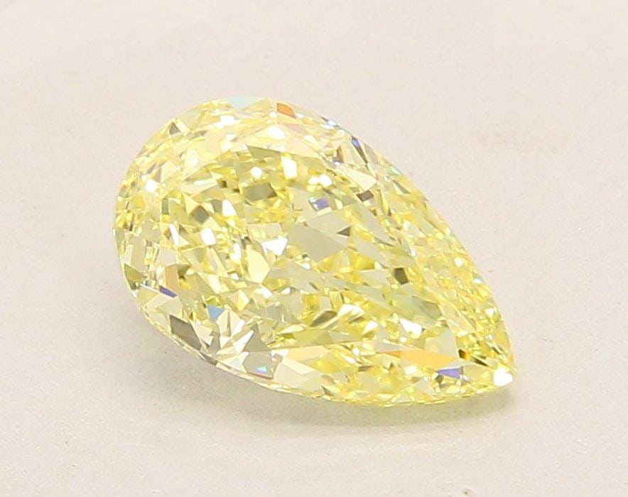 Loose Diamond - PEAR 2.06ct Fancy Intense Yellow VS1: Loose Diamond - PEAR 2.06ct Fancy Intense Yellow VS1 Source: This is a real non-mined Diamond that has been grown in a lab Shape: PEAR Carats: 2.06 Color: Fancy Intense Yellow Certification: IGI Video
