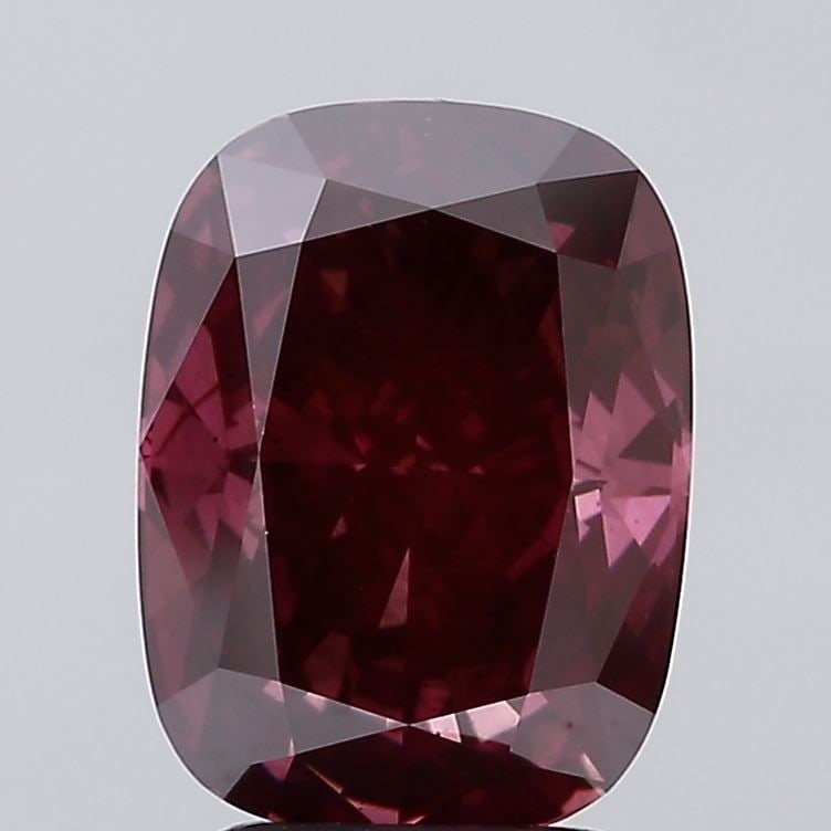Loose Diamond - CUSHION MODIFIED 3.14ct Fancy Deep Pink VS2: Loose Diamond - CUSHION MODIFIED 3.14ct Fancy Deep Pink VS2 Source: This is a real non-mined Diamond that has been grown in a lab Shape: CUSHION MODIFIED Carats: 3.14 Color: Fancy Deep Pink Certificat