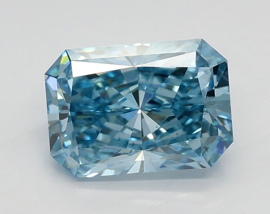 Loose Diamond - RADIANT 1.74ct Fancy Vivid Blue VS1: Loose Diamond - RADIANT 1.74ct Fancy Vivid Blue VS1 Source: This is a real non-mined Diamond that has been grown in a lab Shape: RADIANT Carats: 1.74 Color: Fancy Vivid Blue Certification: IGI