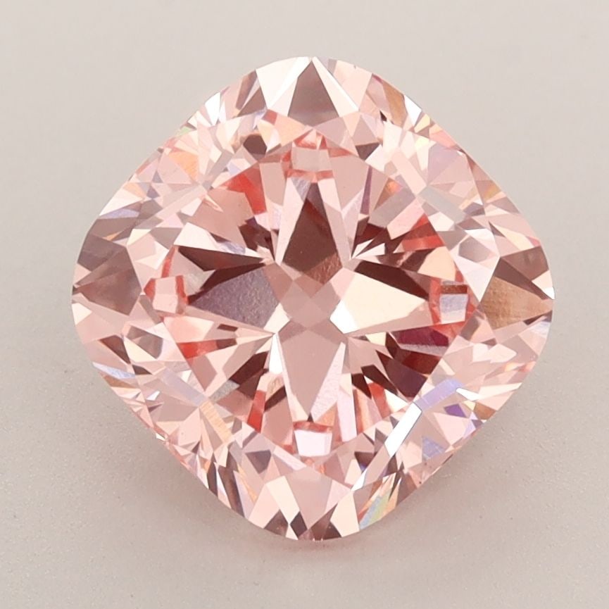 Loose Diamond - CUSHION BRILLIANT 2.74ct Fancy Vivid Pink VS1: Loose Diamond - CUSHION BRILLIANT 2.74ct Fancy Vivid Pink VS1 Source: This is a real non-mined Diamond that has been grown in a lab Shape: CUSHION BRILLIANT Carats: 2.74 Color: Fancy Vivid Pink Certif