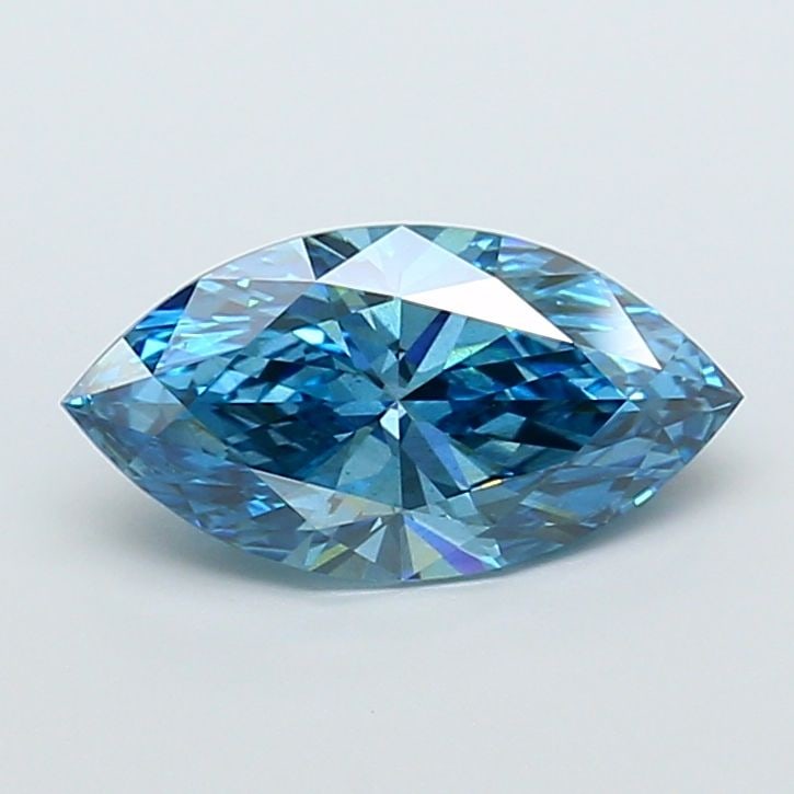 Loose Diamond - MARQUISE 4.01ct Fancy Vivid Blue SI1 (1 of 1)