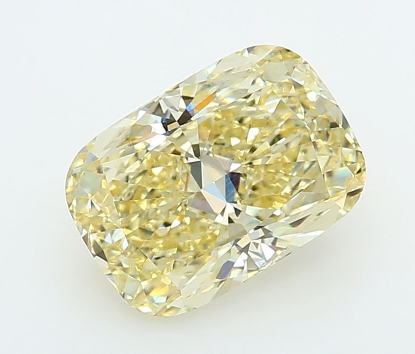 Loose Diamond - CUSHION MODIFIED 3.76ct Fancy Intense Yellow VS1: Loose Diamond - CUSHION MODIFIED 3.76ct Fancy Intense Yellow VS1 Source: This is a real non-mined Diamond that has been grown in a lab Shape: CUSHION MODIFIED Carats: 3.76 Color: Fancy Intense Yellow