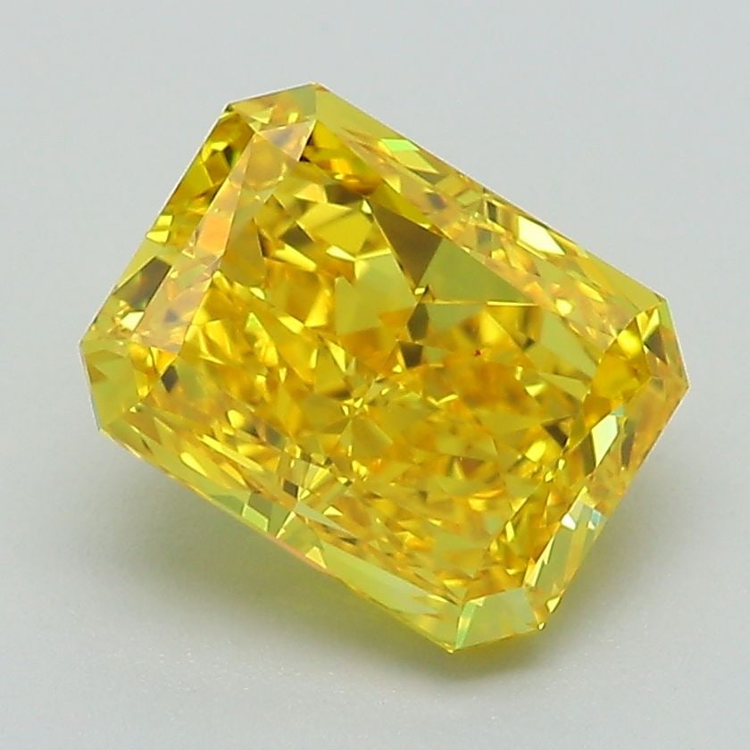 Loose Diamond - RADIANT 2.62ct Fancy Vivid Yellow IF: Loose Diamond - RADIANT 2.62ct Fancy Vivid Yellow IF Source: This is a real non-mined Diamond that has been grown in a lab Shape: RADIANT Carats: 2.62 Color: Fancy Vivid Yellow Certification: IGI Vide