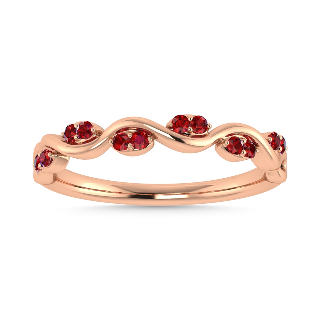 Diamond 1/6 Ct.Tw. And Ruby Wedding Band in 14K Rose Gold: Diamond 1/6 Ct.Tw. And Ruby Wedding Band in 14K Rose Gold 14k Rose Gold Stone Color: G-h Stone Clarity: Aaa This item may take 2-5 weeks for shipping. The Diamond Depot Guarantee: All items in this au