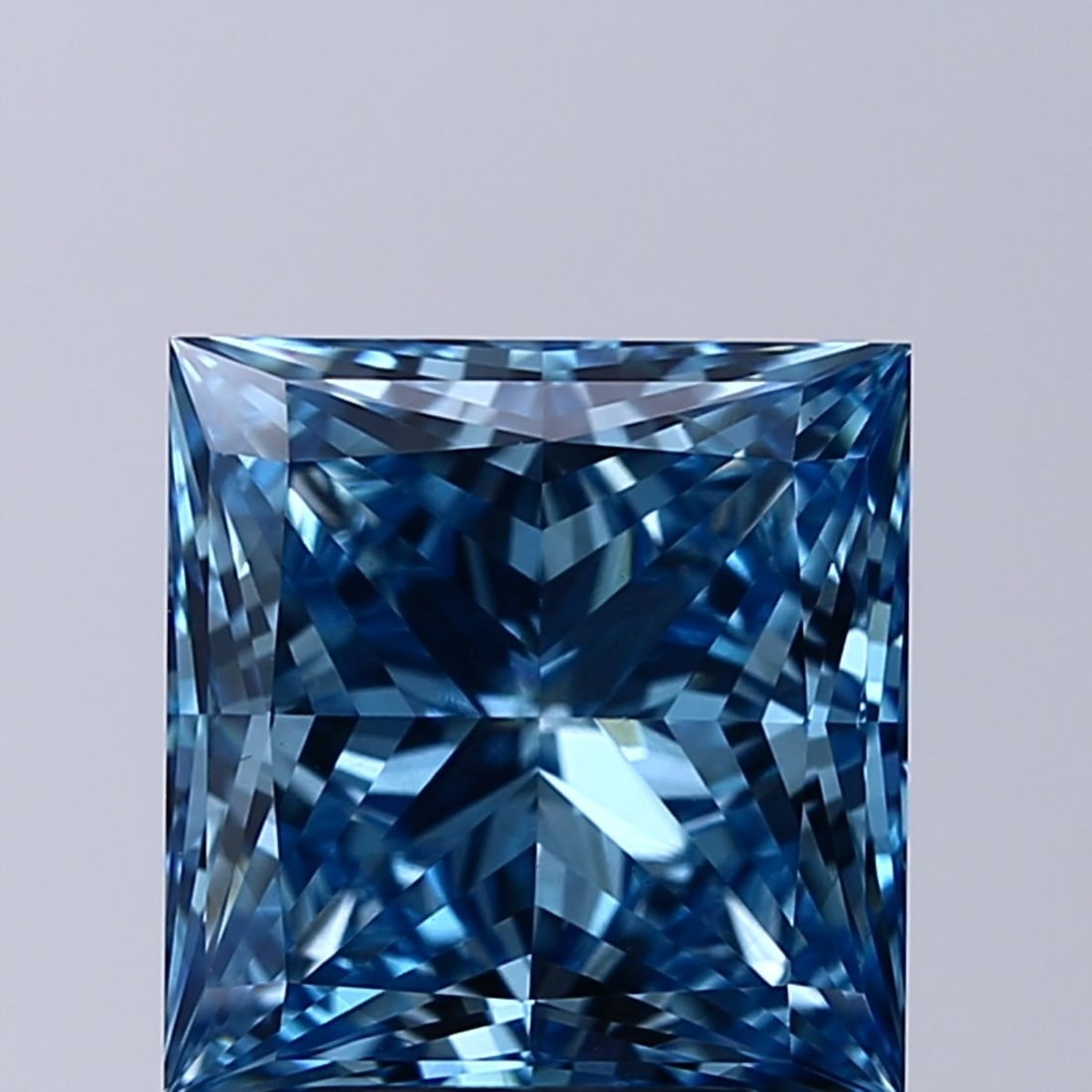 Loose Diamond - PRINCESS 3.72ct Fancy Vivid Blue VS1 (1 of 1)